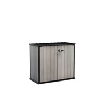 ARMOIRE DE JARDIN EN RESINE BROSSIUM 1000L - Gris - KETER
